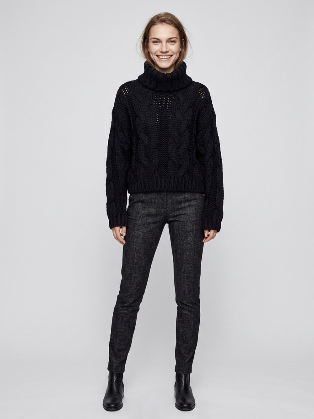 POL Black Cowl Neck Sweater NWOT